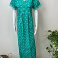 Sea Green Pure Cotton Nightgown for Women
