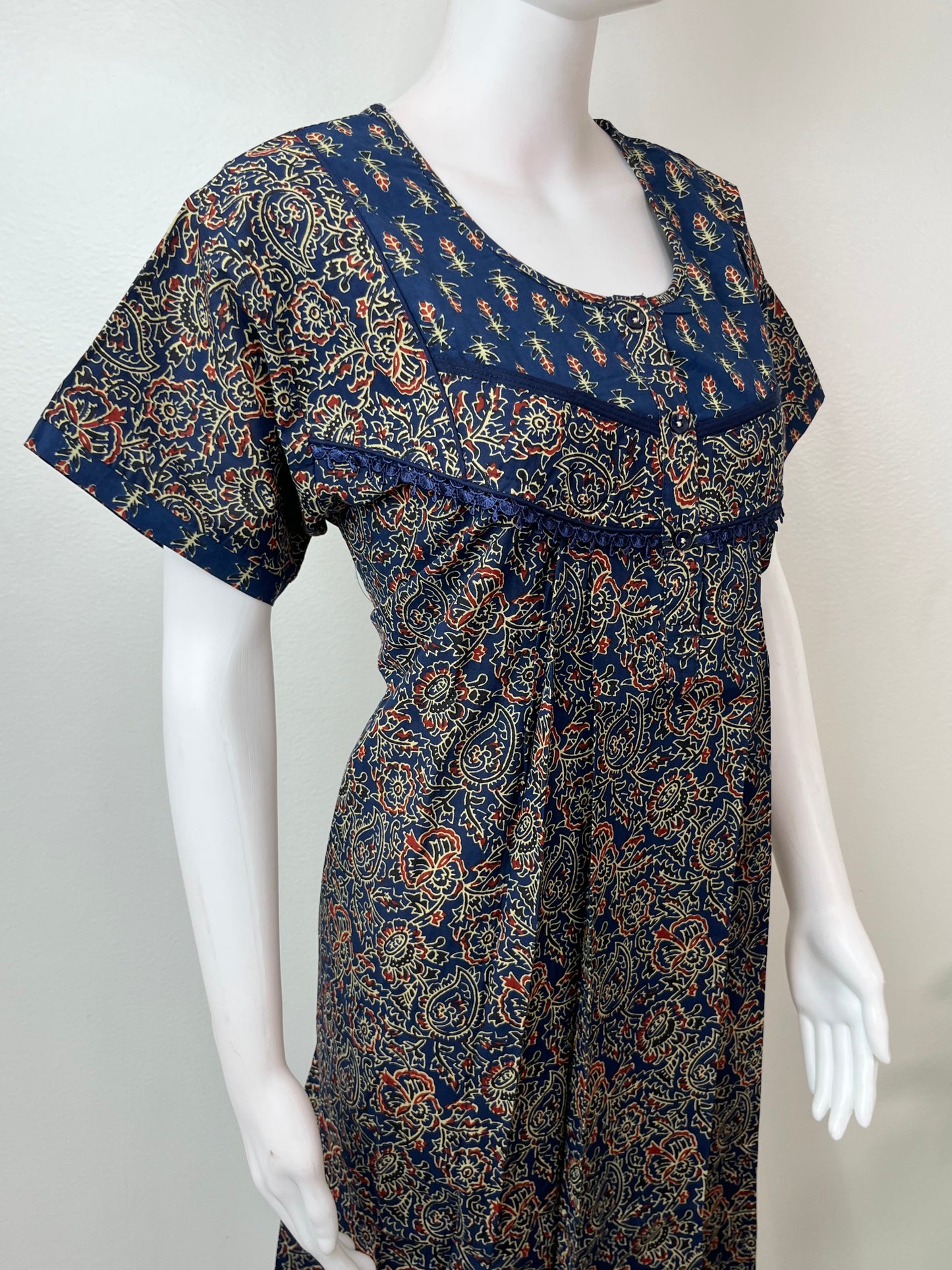 Navy Blue 100% Cotton for Women
