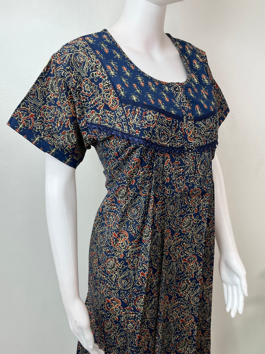 Navy Blue 100% Cotton for Women