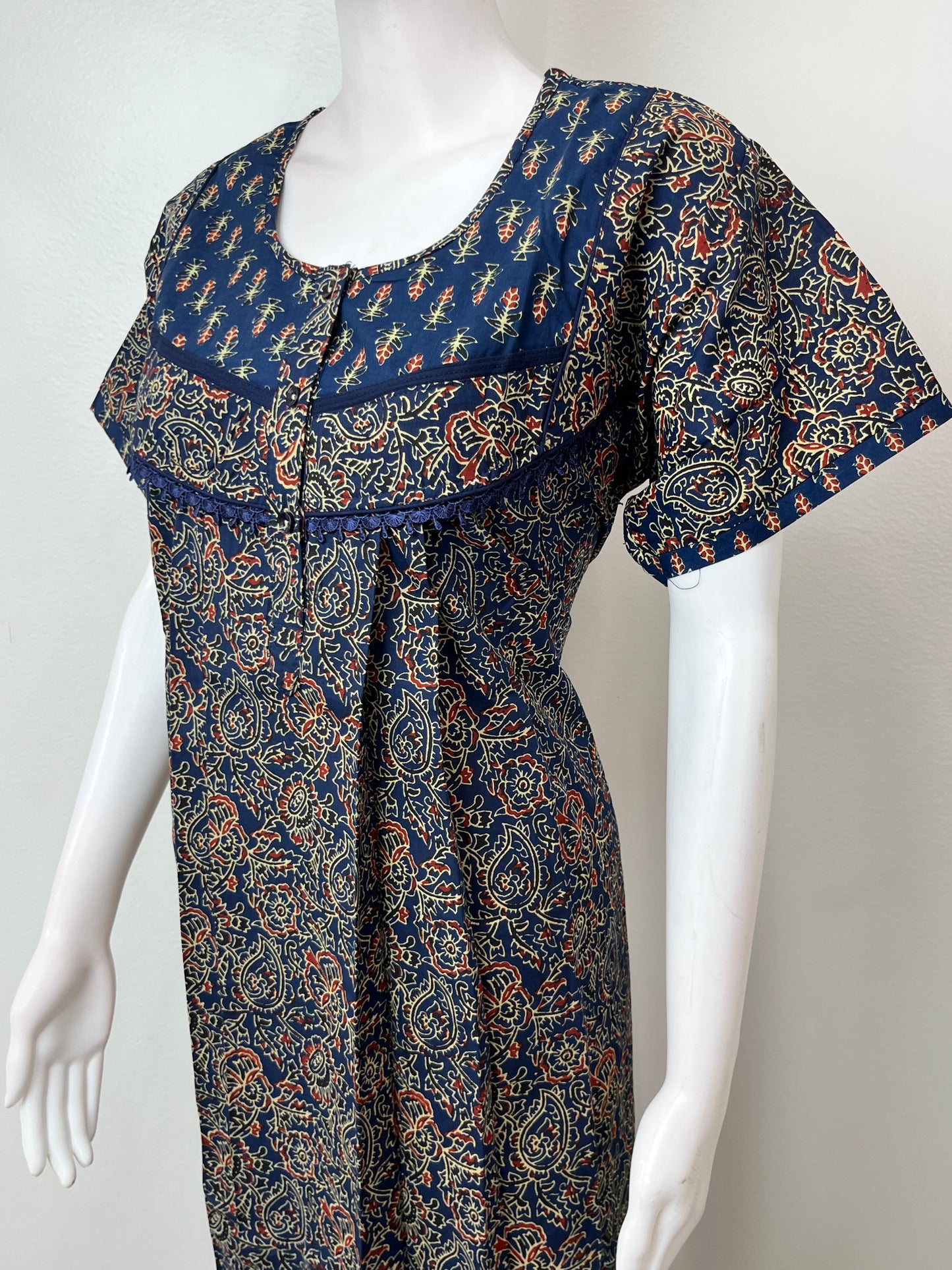 Navy Blue 100% Cotton for Women