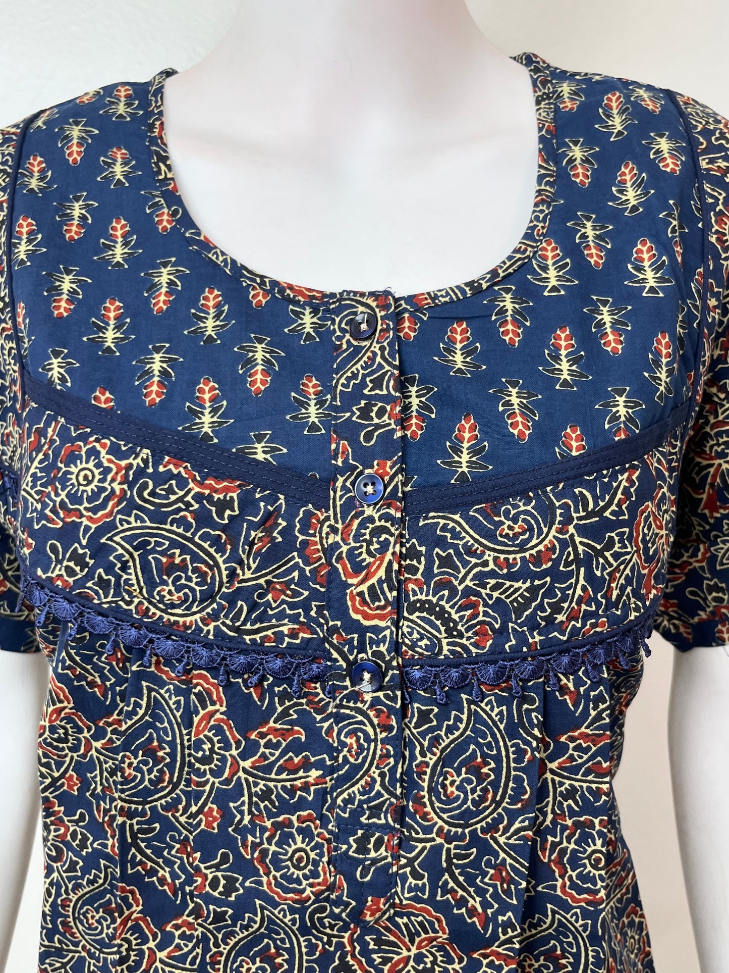 Navy Blue 100% Cotton for Women