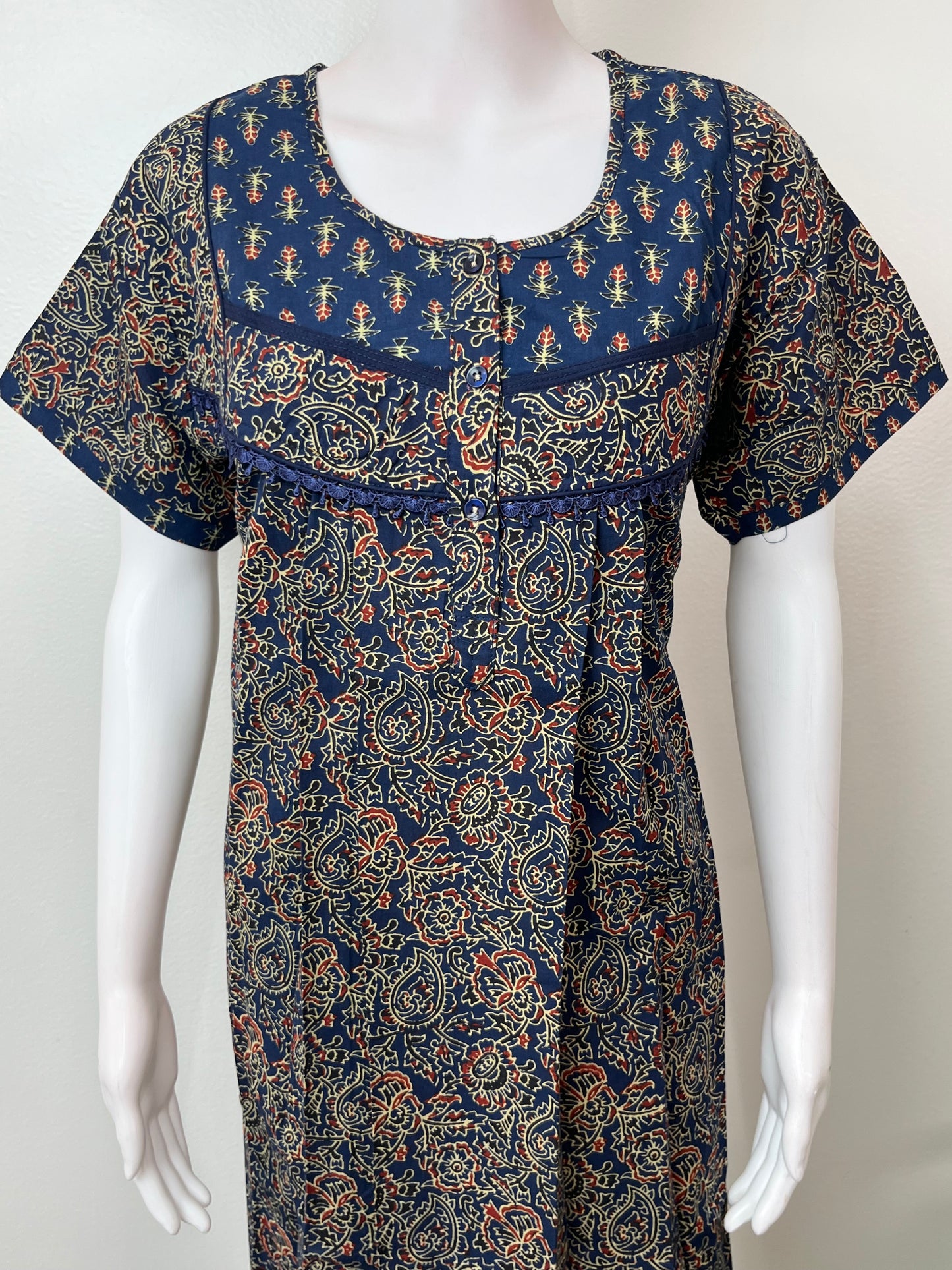 Navy Blue 100% Cotton for Women