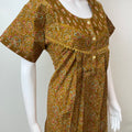 Mustard Pure Cotton Women's Nightgonw