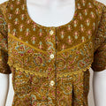 Mustard Pure Cotton Women's Nightgonw
