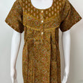 Mustard Pure Cotton Women's Nightgonw