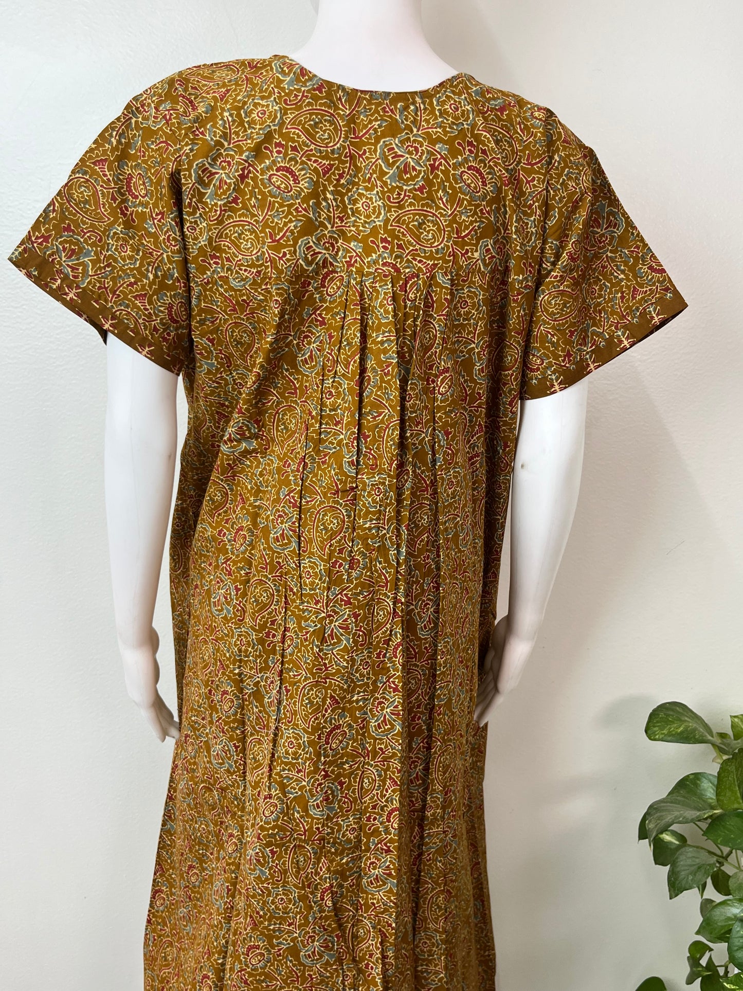 Mustard Pure Cotton Women's Nightgonw