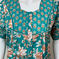Mint Green Pure Cotton Nighty Elegant & Comfortable