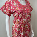 Peach Double Printed 100% Cotton Nightgown