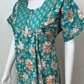 Mint Green Pure Cotton Nighty Elegant & Comfortable