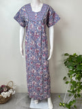 Floral Printed Pure Cotton Nightgown for Women