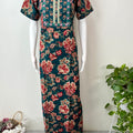 Green A-Line Style Pure Cotton Nighty