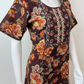 Floral Printed Pure Cotton Nightgown for Women