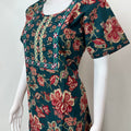 Green A-Line Style Pure Cotton Nighty