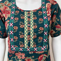 Green A-Line Style Pure Cotton Nighty