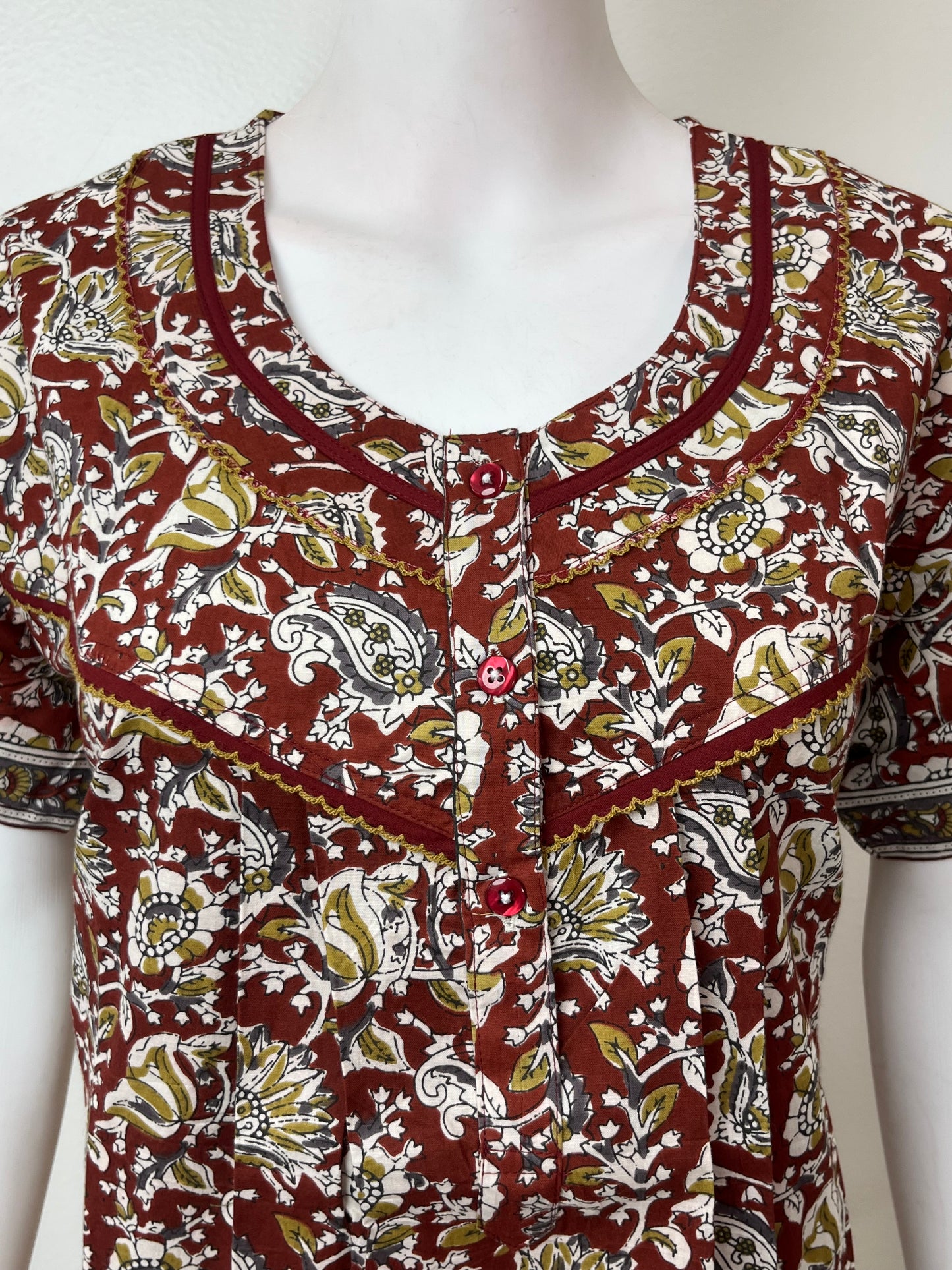 Brown 100% Cotton Nighty Soft & Comfortable