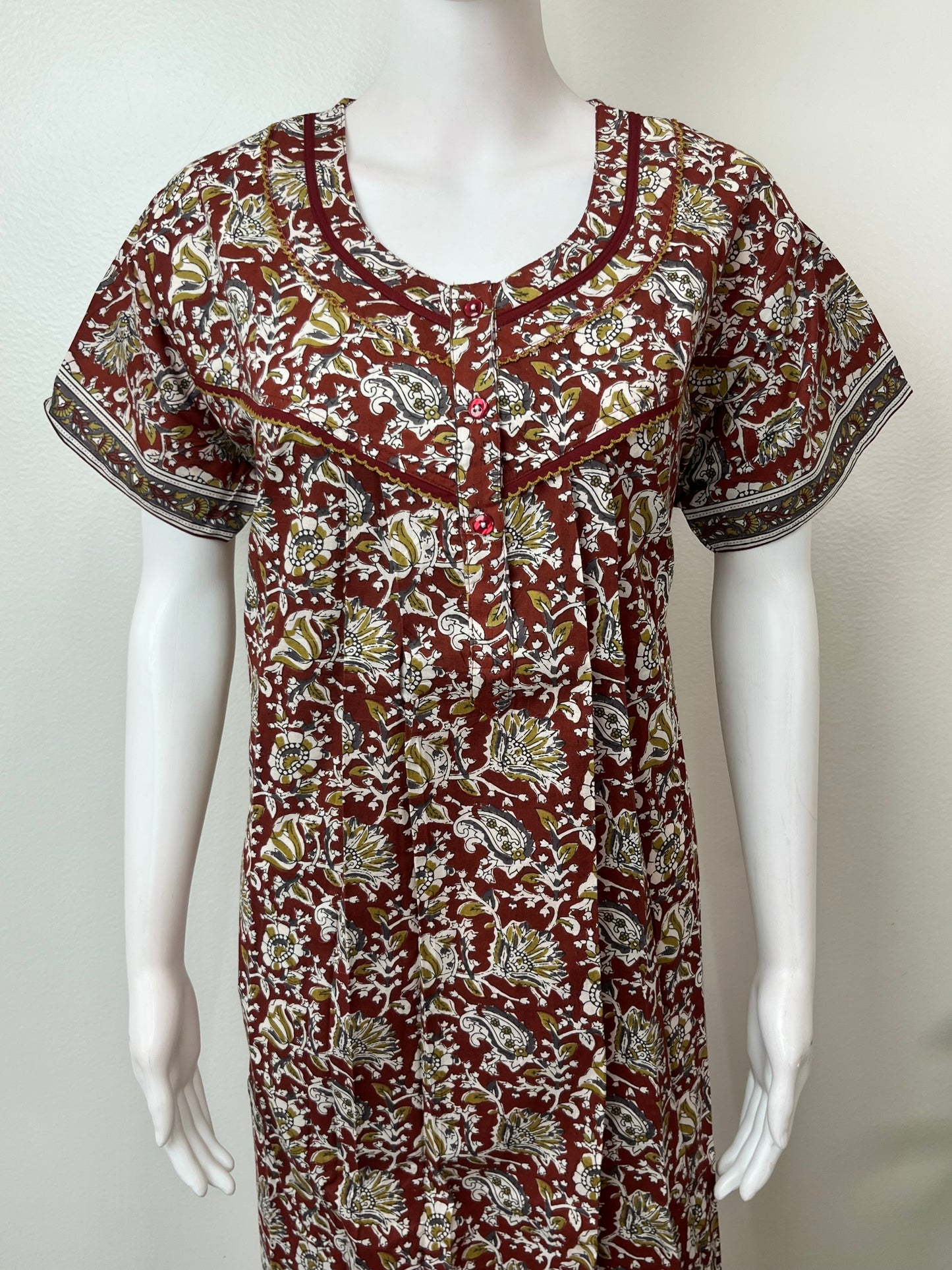 Brown 100% Cotton Nighty Soft & Comfortable