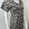 Black & Yellow Pure Cotton Nighty Elegant & Breathable