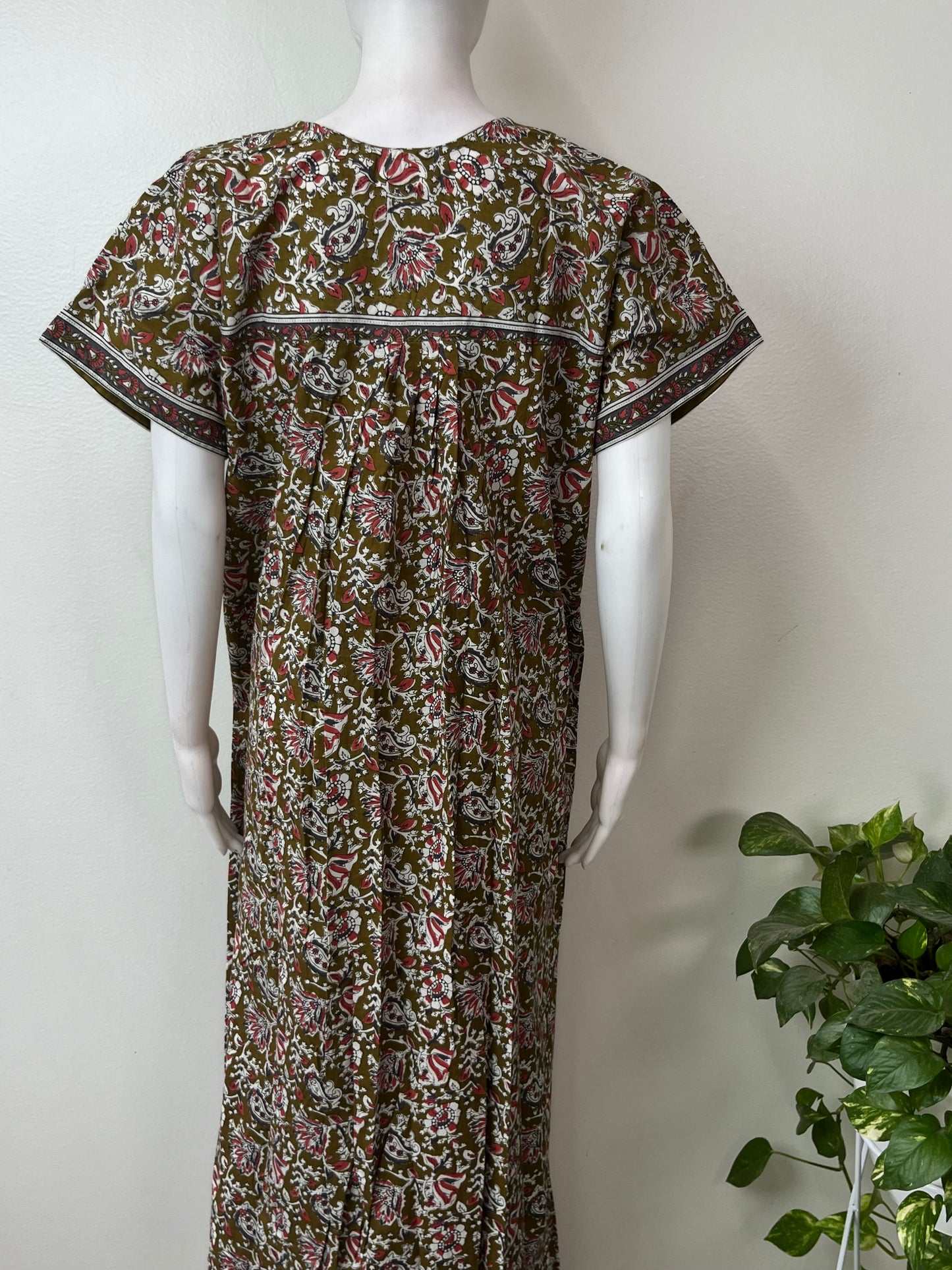 Mustard Pure Cotton Women's Nightgown