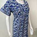 Royal Blue 100% Cotton Nighty Soft & Comfortable