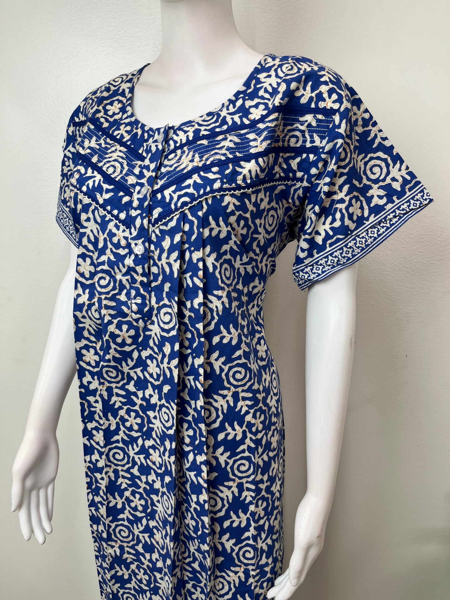 Royal Blue 100% Cotton Nighty Soft & Comfortable