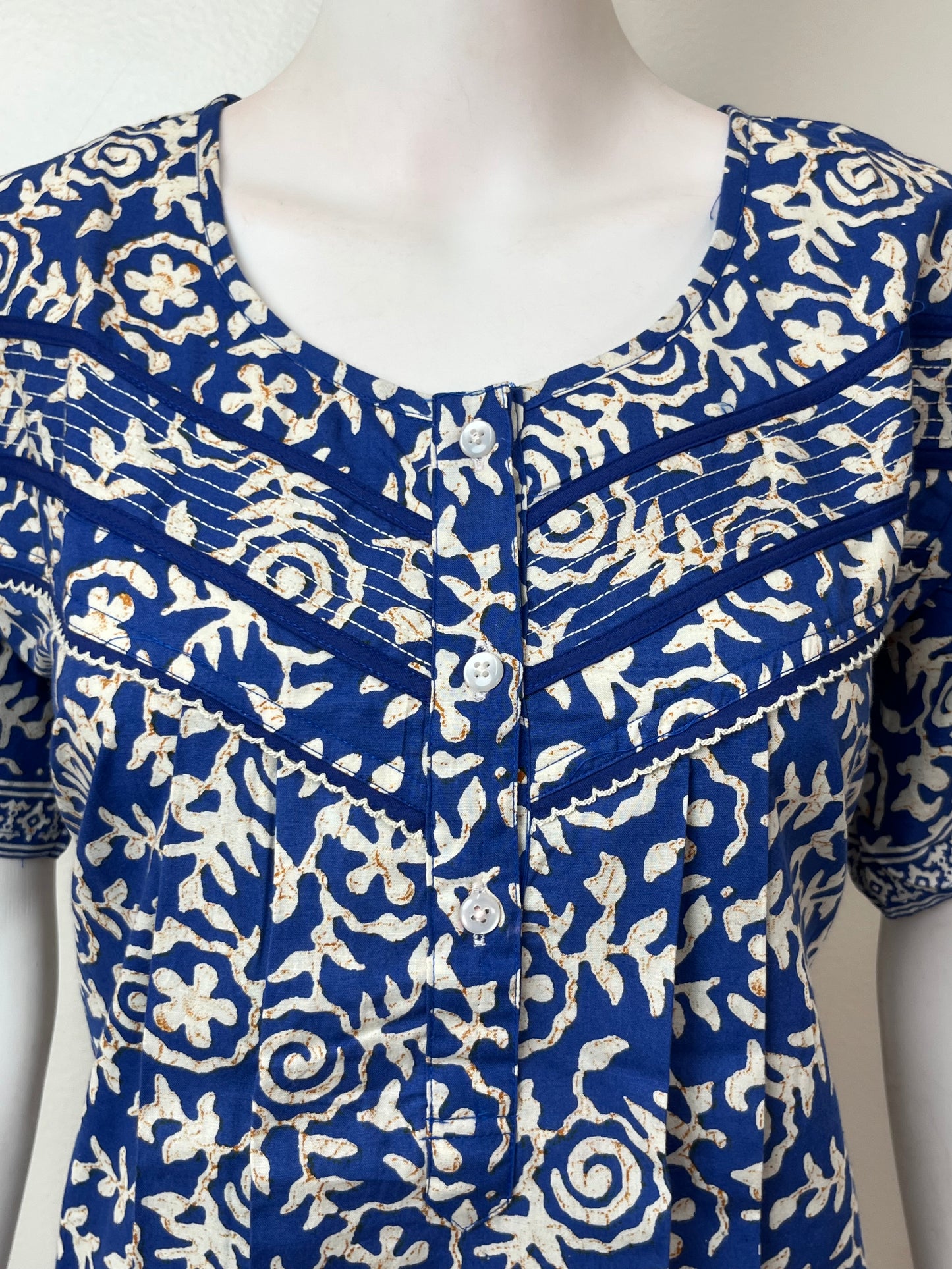 Royal Blue 100% Cotton Nighty Soft & Comfortable