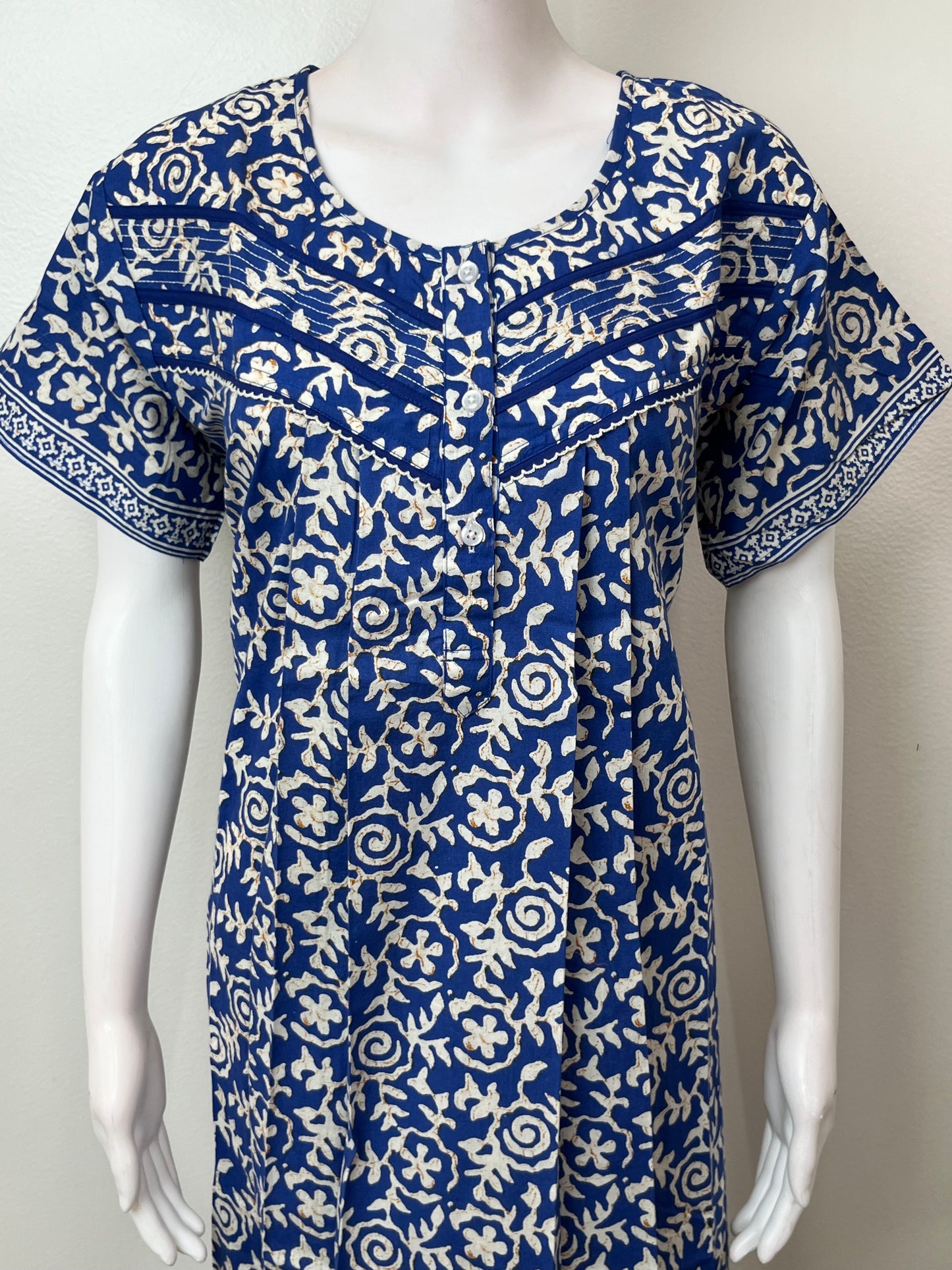 Royal Blue 100% Cotton Nighty Soft & Comfortable