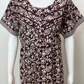 Brown Printed 100% Cotton Nightgown