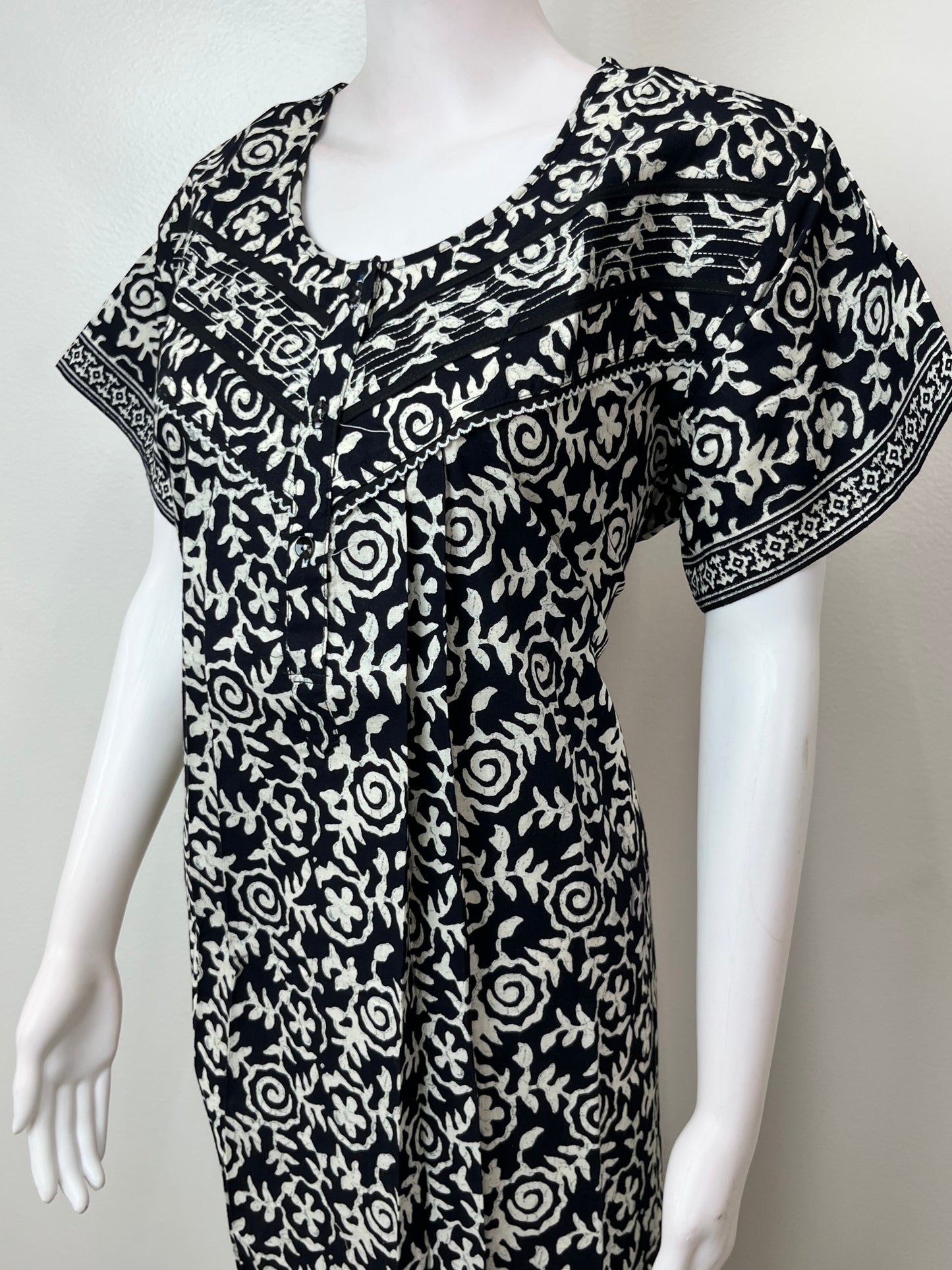 Black Elegant & Comfortable Pure Cotton Nighty