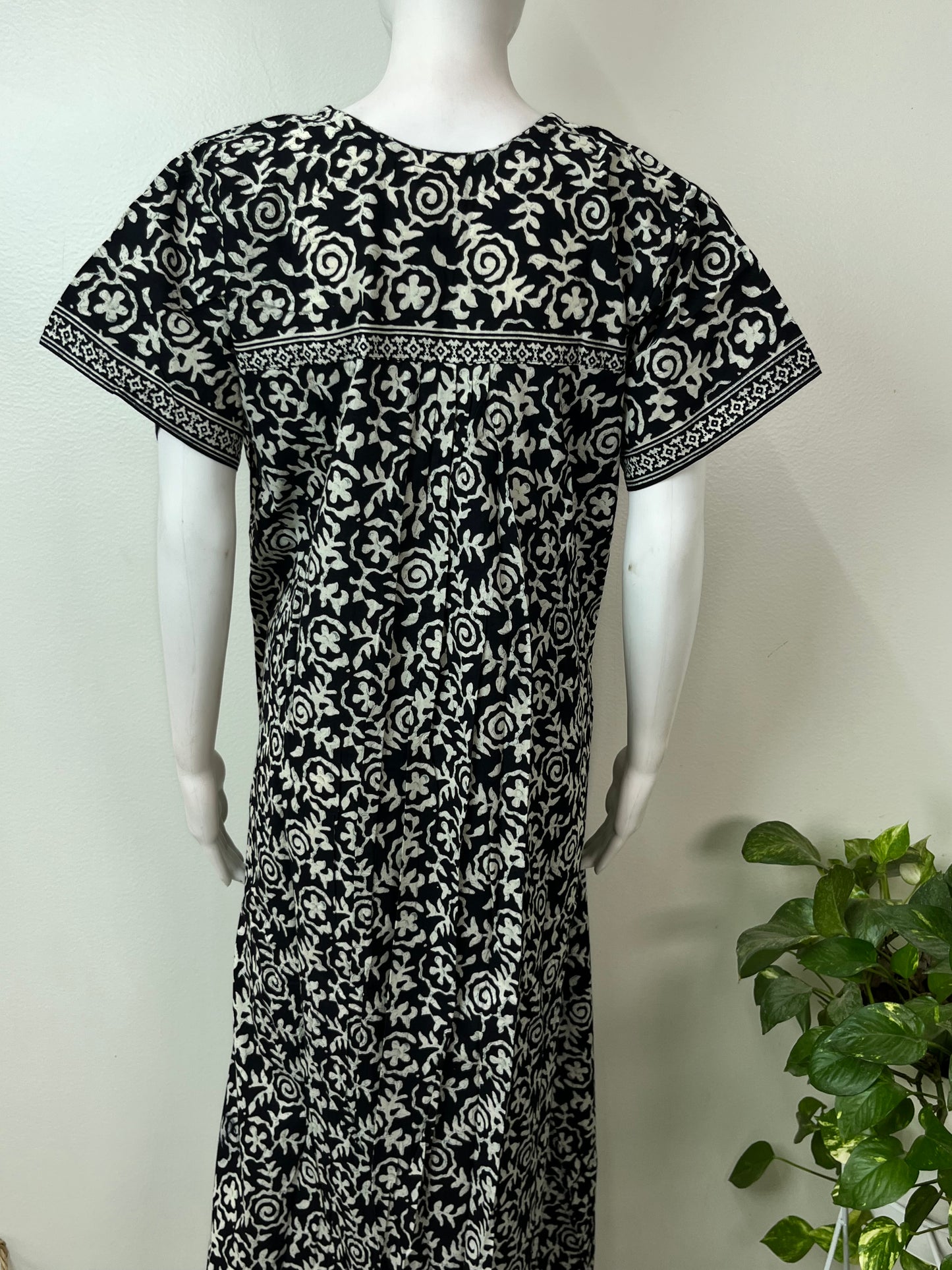 Black Elegant & Comfortable Pure Cotton Nighty