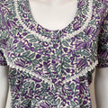 Floral Printed 100% Cotton Women's Nightgown