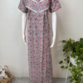 Pink & Gray Pure Cotton Nightgown