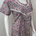Pink & Gray Pure Cotton Nightgown