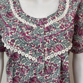 Pink & Gray Pure Cotton Nightgown