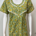 Green 100% Cotton Nightgown for Women
