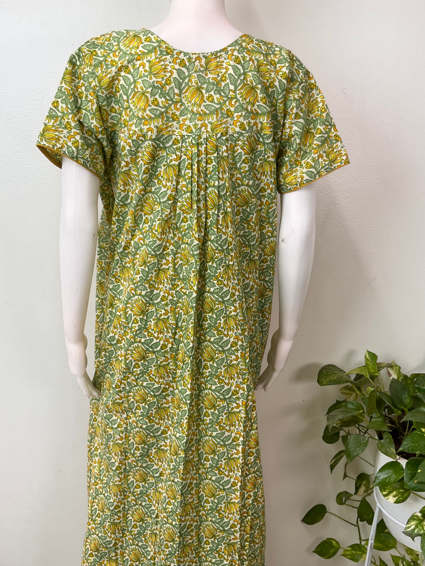 Green 100% Cotton Nightgown for Women