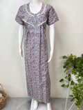 Floral Printed 100% Cotton Women's Nightgown