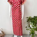 Red Digital Print Pure Cotton Nighty