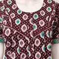Brown Pure Cotton Nighty for Women