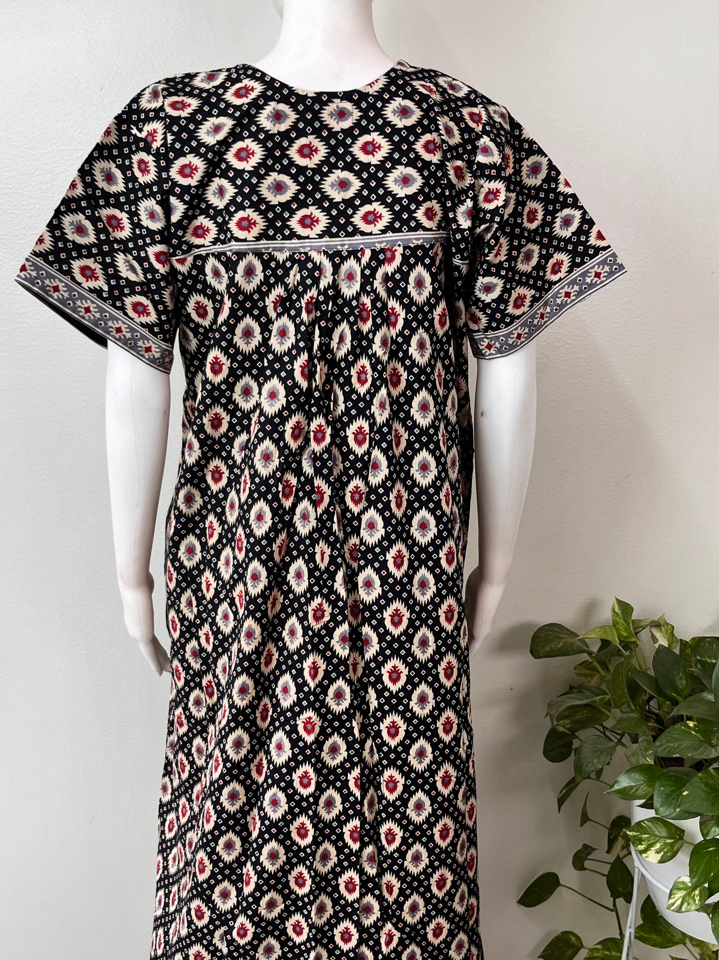Black Elegant & Comfortable Pure Cotton Nighty