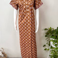 Coffee Pure Cotton Nightgown for Women