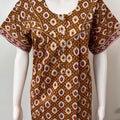 Coffee Pure Cotton Nightgown for Women