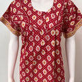 Red Digital Print Pure Cotton Nighty
