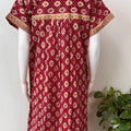 Red Digital Print Pure Cotton Nighty