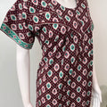 Brown Pure Cotton Nighty for Women