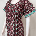 Brown Pure Cotton Nighty for Women