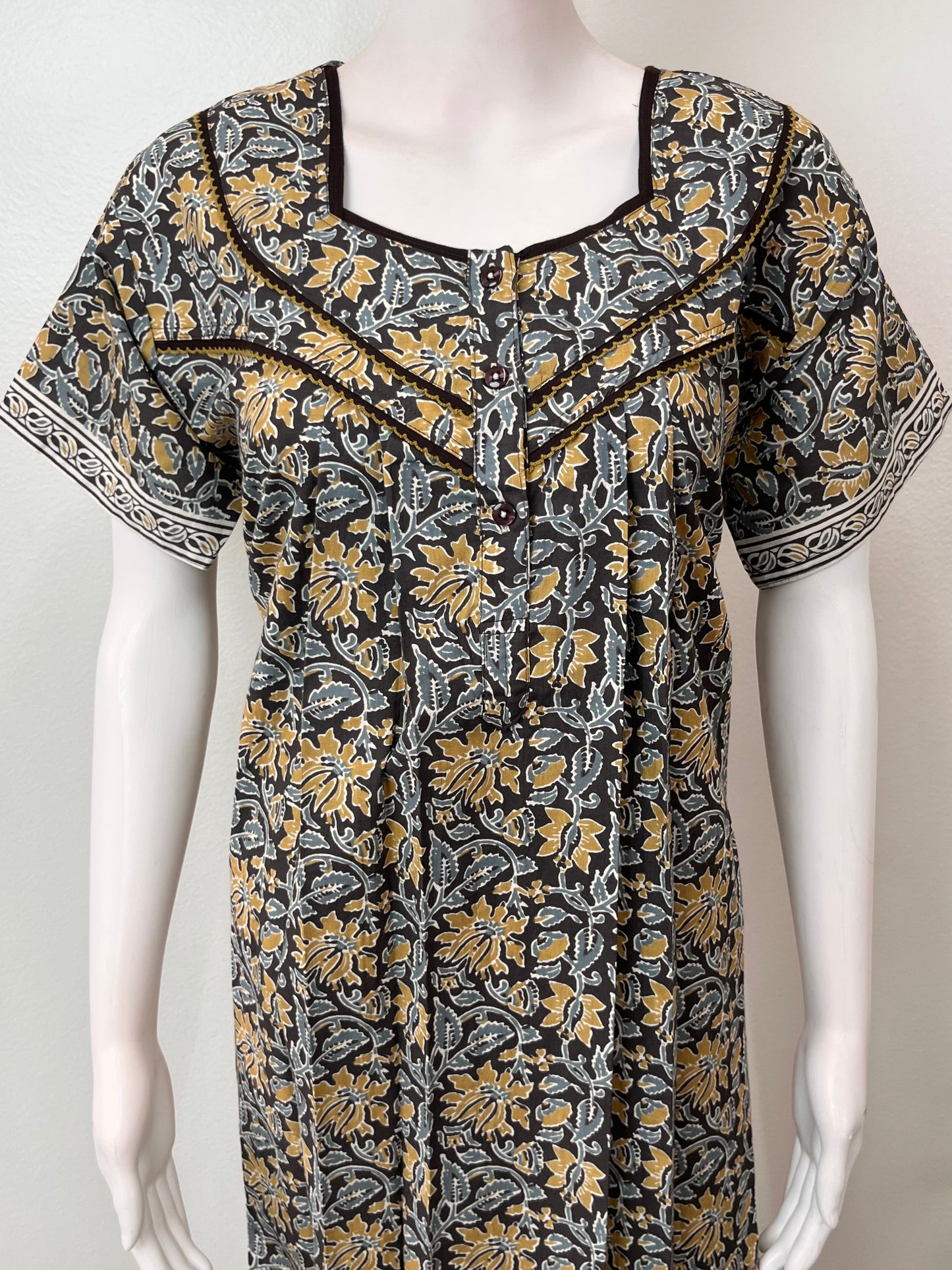 Floral Printed Pure Cotton Nighty for Women