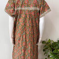 Bottle Green Pure Cotton Nightgown for Women