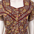 Maroon 100% Cotton Nightgown for Women