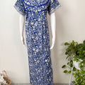 Royal Blue 100% Cotton Nightgown for Women