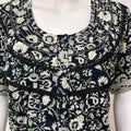Black Pure Cotton Nighty Elegant & Comfortable